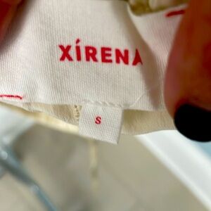 Beautiful cream, tied the waist, drawstring, silk pants